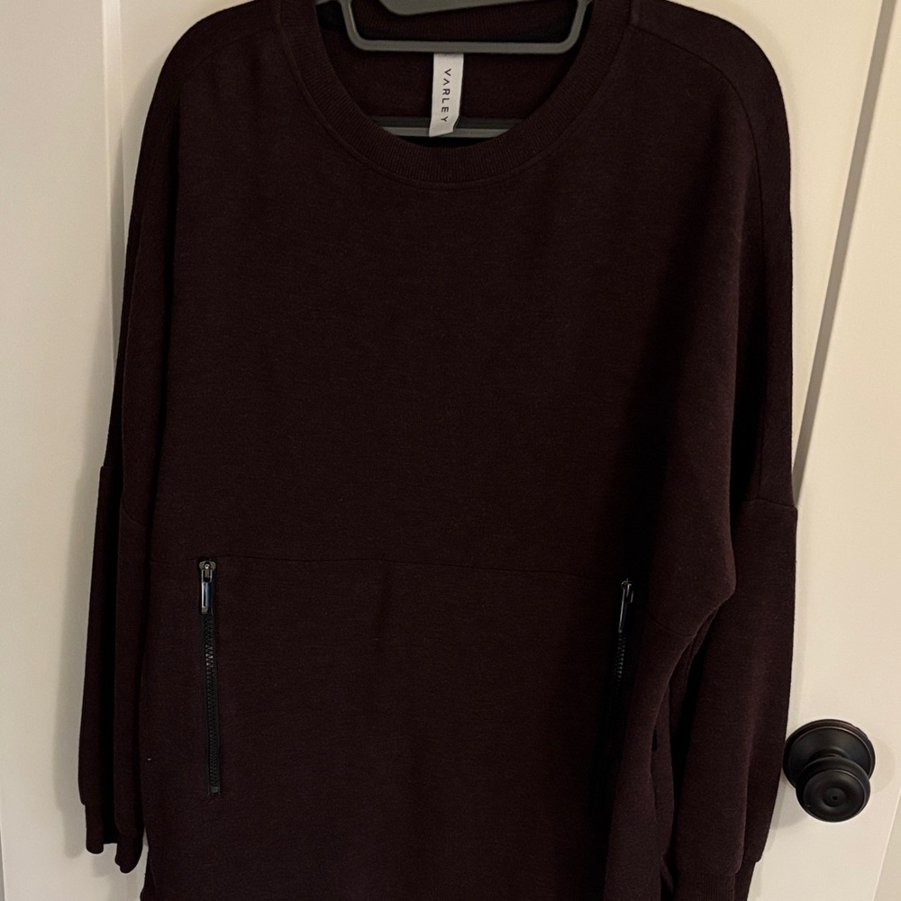 Varley Women’s Crewneck Sweatshirt in Dark Brown/Eggplant